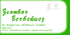 zsombor berbekucz business card